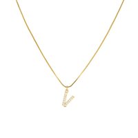 Collana Dilvdò Donna Letters in Argento Zircone CLDOV